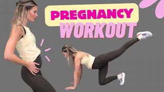 20 MIN SCHWANGERSCHAFT WORKOUT 💪🏻🤰🏼 prenatal Ganzkörper Training für alle Trimester [upl. by Latsryk365]