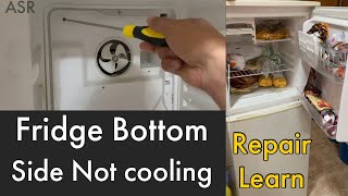 fridge not cooling downside and Refrigerator low cooling fridge fan Not work How to check cooling [upl. by Noli312]