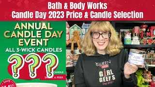 Bath amp Body Works Candle Day 2023 Price amp Candle Selection [upl. by Duma]