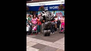 Titan the robot visits cwmbran [upl. by Eidda]