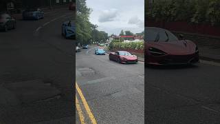 Supercar Convoy in Alderley Edge👌🏼 shorts mclaren lamborghini supercars cars cheshire [upl. by Omissam]