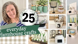 25 EASY Dollar Tree DIYs Farmhouse Home Decor Craft Projects [upl. by Aplihs989]