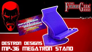 DISPLAY STAND for MP36 Megatron by Destron Designs EmGos Transformers Reviews N Stuff [upl. by Htomit834]