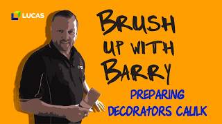 How to Prepare Flexible Decorators Caulk For Use  Tutorial [upl. by Burnsed]