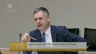 Pearse Doherty questions Central Bank on vulture fund complaints [upl. by Stephania]