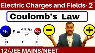 Electric Charges and Fields 02  Coulombs Law and Force Between Multiple Charges JEE MAINSNEET [upl. by Washburn]