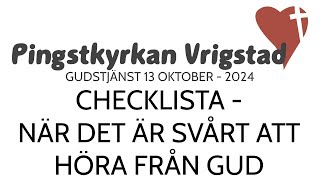 Gudstjänst Pingstkyrkan Vrigstad [upl. by Wolfe]