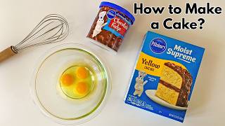 How to Make a Cake with Pillsbury Cake Mix [upl. by Lilllie]