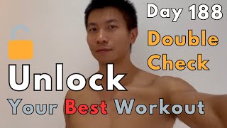 Unlock Your Best Workout by DoubleCheckingworkout daily day 188 workout [upl. by Eirtemed]