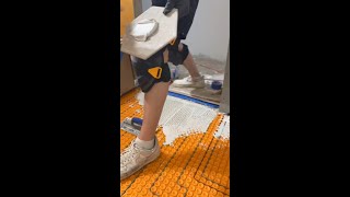 Renovating a small bathroom with uncoupling membrane [upl. by Wivinah911]