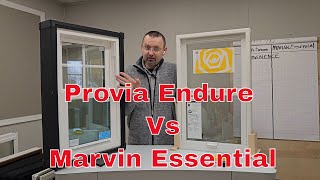 Provia Endure Vinyl Window Vs Marvin Essential Fiberglass Window [upl. by Eno]