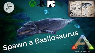 ARK Survival Evolved How to spawn a Basilosaurus [upl. by Schecter]