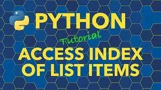 Python Access Index of List Items Using For Loop [upl. by Fridell121]