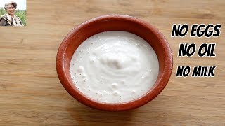 Oil Free amp Eggless Mayonnaise In 1 Minute  How To Make Homemade Mayonnaise In A MixieMixer Grinder [upl. by Laurette]