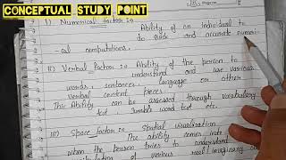 Thurstone Theory In Hindi and easy way  MA Psychology IGNOU University by Conceptual Study Point [upl. by Cynthy6]