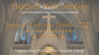 Christuskirche Karlsruhe  J Kuhnau Welt adieu ich bin dein müde  Barockorchester  Gortner  Hug [upl. by Yffat]