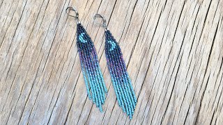 DAILY Beaded Fringe Earring Tutorial [upl. by Odlonyer144]