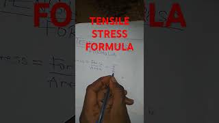 Tensile Stress Formula [upl. by Mayne204]