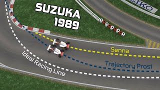 Senna vs Prost 3D Reconstruction  F1 Japan 1989 [upl. by Anyad]