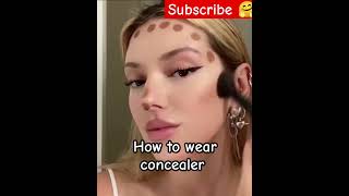 🫣how to apply concealer on your face 👍🏻youtubeshorts treandinghacks shortsviral [upl. by Odnavres339]