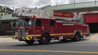 COMPILATION OF THE NEWARK FIRE DEPARTMENT RESPONDING THROUGH THE STREETS OF NEWARK IN NEW JERSEY 01 [upl. by Donall166]