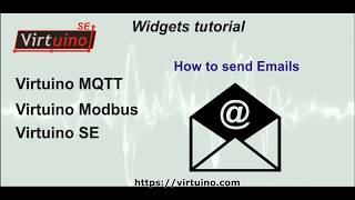 Virtuino MQTT Modbus SE How to send emails [upl. by Aekahs]