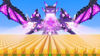 10000 Villagers VS Mutant Enderdragon [upl. by Otcefrep]