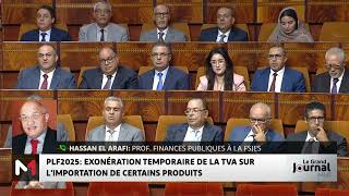 PLF2025  Les principales mesures fiscales proposées par l´exécutif avec Hassan El Arafi [upl. by Abla]