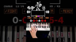 Disbelief Papyrus Piano Tutorial 2 shorts [upl. by Polak744]