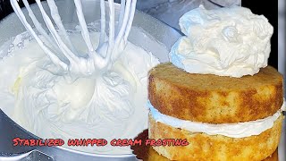 The perfect recipe for stabilized whipped cream frosting cakenthings whippedcream howto frosting [upl. by Oicangi]