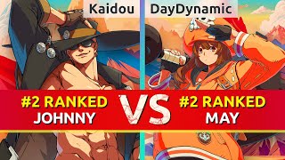 GGST ▰ Kaidou 2 Ranked Johnny vs DayDynamic 2 Ranked May High Level Gameplay [upl. by Vershen]