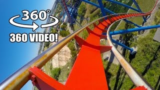 Superman Roller Coaster 360 VR POV Six Flags Fiesta Texas Virtual Reality rollercoaster [upl. by Ycram99]