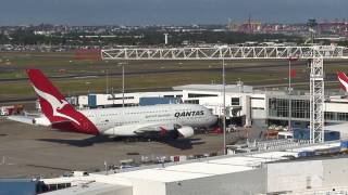 Sydney Airport Spotting from the Rydges Hotel Viewing Deck [upl. by Rimma]