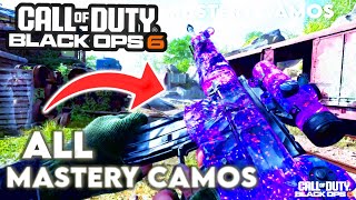 EVERY BLACK OPS 6 MASTERY CAMO AND HOW TO UNLOCK Them callofduty blackops6 gaming bo6 [upl. by Doralynne]