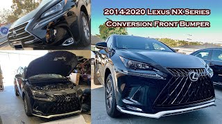 20142020 Lexus NX200 NX200T NX300 NX300H Conversion Front Bumper [upl. by Masao]