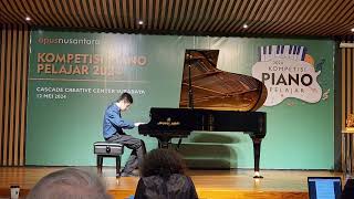 3rd Winner of OPUS Student Piano Competiton 2024  Free Choice E  Surabaya May 12 2024 [upl. by Vierno597]