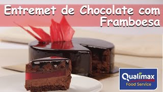 Entremet de Chocolate com Framboesa [upl. by Sihunn]