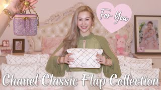 MY CHANEL CLASSIC FLAP COLLECTION  11 CLASSIC FLAP BAGS SMALL MEDIUM amp JUMBO SIZE 💖 LINDIESS [upl. by Fuller]