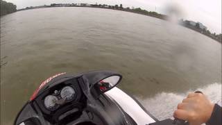 Jet Ski fahren auf dem Rhein bei Köln  Eindrücke bis 110 129 kmh [upl. by Chiles]