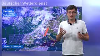 06072024 Unwetterinformation  Deutscher Wetterdienst DWD [upl. by Inaluahek]