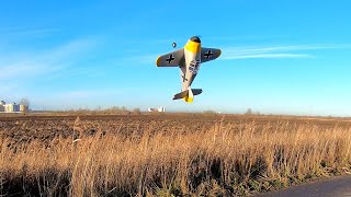 Messerschmitt Bf 109 RC plane maiden flight and crash [upl. by Janeta241]