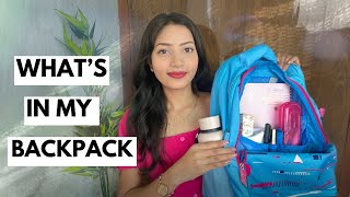 What’s in my Backpack🎒 College Essentials  Muskan Patel [upl. by Carolynne195]