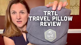 Trtl Travel Pillow  Sleeping Hack for Middle Seat on Airplane [upl. by Anovad]