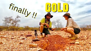 First serious Success during our Gold Prospecting Trip into remote West Australian Outback [upl. by Vitale]