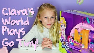 Claras World Plays Go Tiny Polly Pockets [upl. by Ahsener]