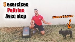 5 exercices POITRINE avec step [upl. by Biddick98]