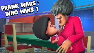 Prank Wars Scary Little Prankster vs Scary Teacher 3D  Who Wins [upl. by Fugazy]