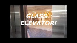 Montgomery KONE hydraulic glass elevator at Lindale mall Cedar Rapids IA [upl. by Elimay535]