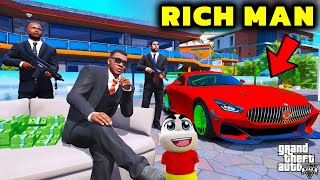 GTA 5  I BECAME A RICH MAN l GTA 5 GAMEPLAY l GTA 5 MODS l SHINCHAN amp CHOP [upl. by Ahsaelat588]