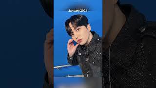 Jonghos Birthday  A pic from every month kpop ateez jongho ateezjongho [upl. by Iturhs]